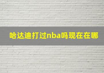 哈达迪打过nba吗现在在哪