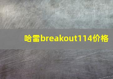 哈雷breakout114价格