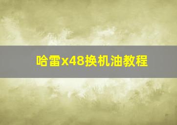 哈雷x48换机油教程