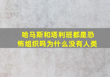 哈马斯和塔利班都是恐怖组织吗为什么没有人类