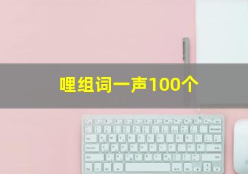 哩组词一声100个