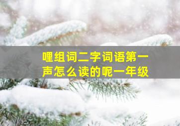 哩组词二字词语第一声怎么读的呢一年级