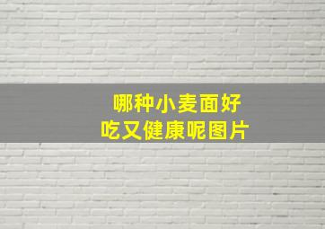 哪种小麦面好吃又健康呢图片