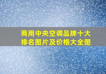 商用中央空调品牌十大排名图片及价格大全图