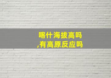 喀什海拔高吗,有高原反应吗