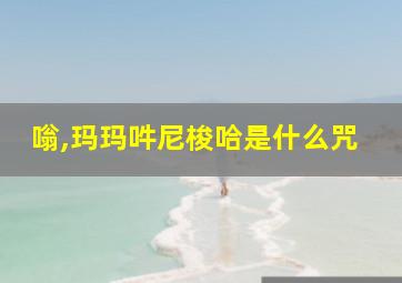 嗡,玛玛吽尼梭哈是什么咒