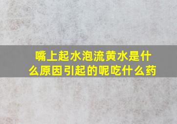 嘴上起水泡流黄水是什么原因引起的呢吃什么药