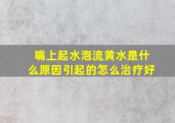 嘴上起水泡流黄水是什么原因引起的怎么治疗好