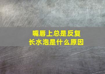 嘴唇上总是反复长水泡是什么原因