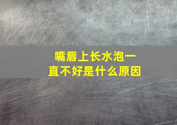 嘴唇上长水泡一直不好是什么原因