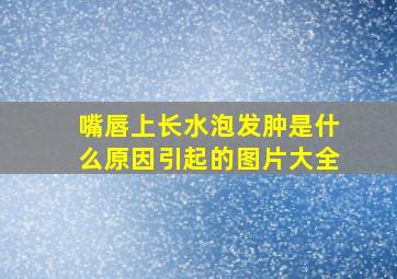 嘴唇上长水泡发肿是什么原因引起的图片大全