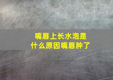 嘴唇上长水泡是什么原因嘴唇肿了