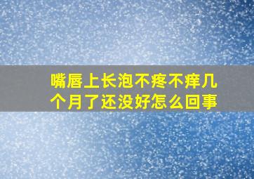 嘴唇上长泡不疼不痒几个月了还没好怎么回事