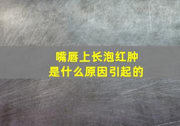 嘴唇上长泡红肿是什么原因引起的