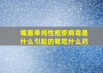 嘴唇单纯性疱疹病毒是什么引起的呢吃什么药