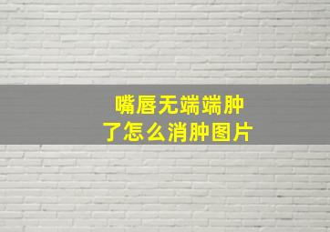 嘴唇无端端肿了怎么消肿图片