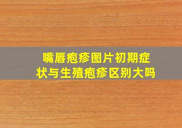 嘴唇疱疹图片初期症状与生殖疱疹区别大吗