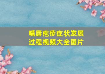 嘴唇疱疹症状发展过程视频大全图片