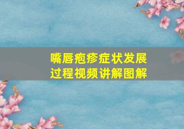 嘴唇疱疹症状发展过程视频讲解图解