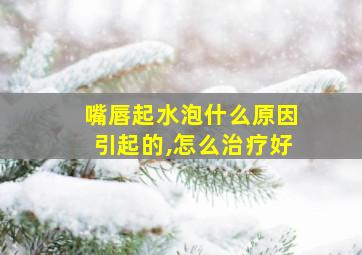 嘴唇起水泡什么原因引起的,怎么治疗好