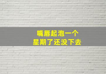 嘴唇起泡一个星期了还没下去