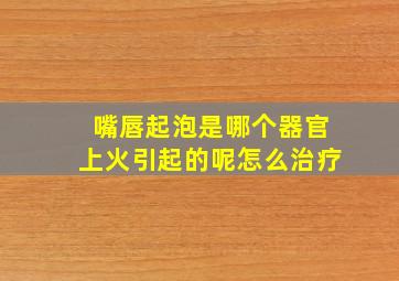 嘴唇起泡是哪个器官上火引起的呢怎么治疗