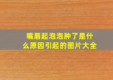 嘴唇起泡泡肿了是什么原因引起的图片大全