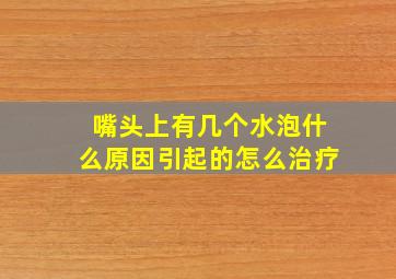 嘴头上有几个水泡什么原因引起的怎么治疗