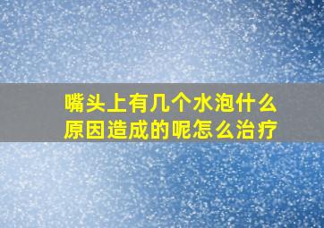 嘴头上有几个水泡什么原因造成的呢怎么治疗