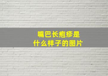 嘴巴长疱疹是什么样子的图片