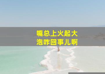 嘴总上火起大泡咋回事儿啊