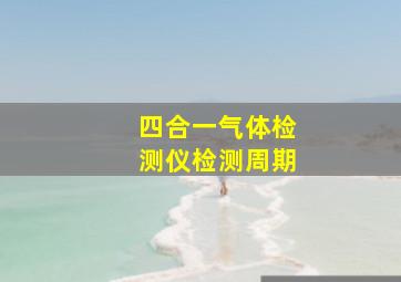 四合一气体检测仪检测周期