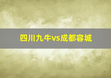 四川九牛vs成都容城