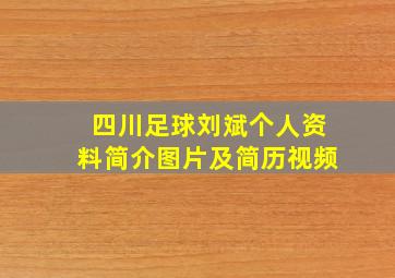 四川足球刘斌个人资料简介图片及简历视频