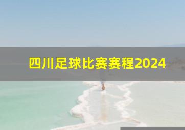 四川足球比赛赛程2024