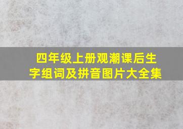 四年级上册观潮课后生字组词及拼音图片大全集