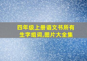 四年级上册语文书所有生字组词,图片大全集