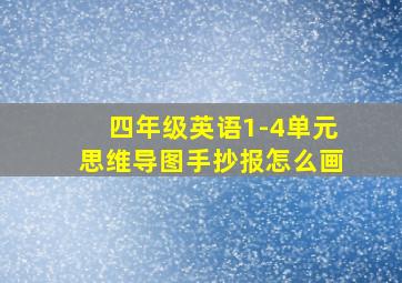 四年级英语1-4单元思维导图手抄报怎么画