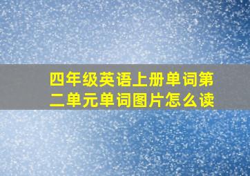 四年级英语上册单词第二单元单词图片怎么读