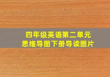 四年级英语第二单元思维导图下册导读图片