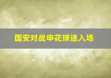 国安对战申花球迷入场