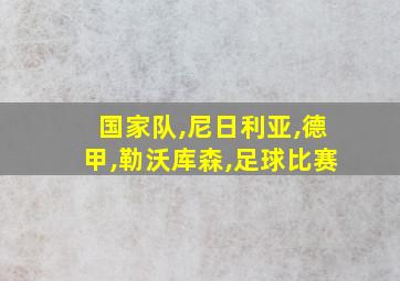 国家队,尼日利亚,德甲,勒沃库森,足球比赛