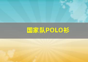 国家队POLO衫