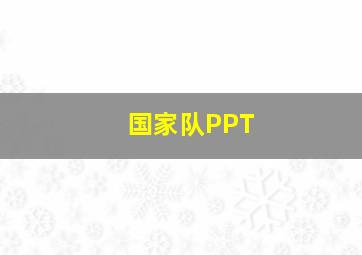 国家队PPT