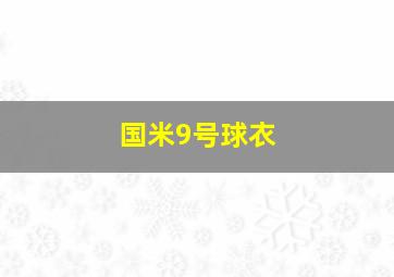 国米9号球衣