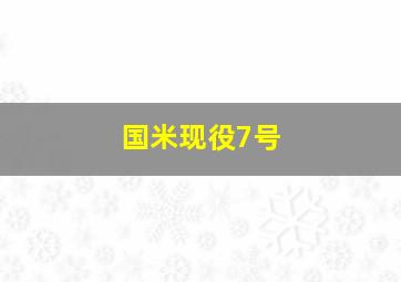 国米现役7号