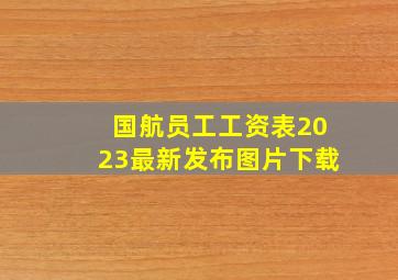 国航员工工资表2023最新发布图片下载