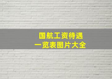 国航工资待遇一览表图片大全