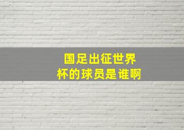 国足出征世界杯的球员是谁啊