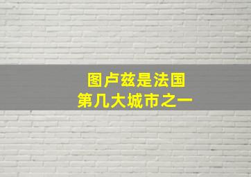 图卢兹是法国第几大城市之一